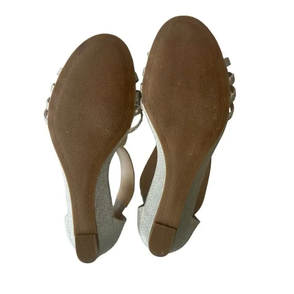 Charter Club Ginifur embellished wedge sandals women's 7.5